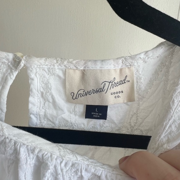 Universal Thread White Ruffle Blouse - Picture 2 of 3